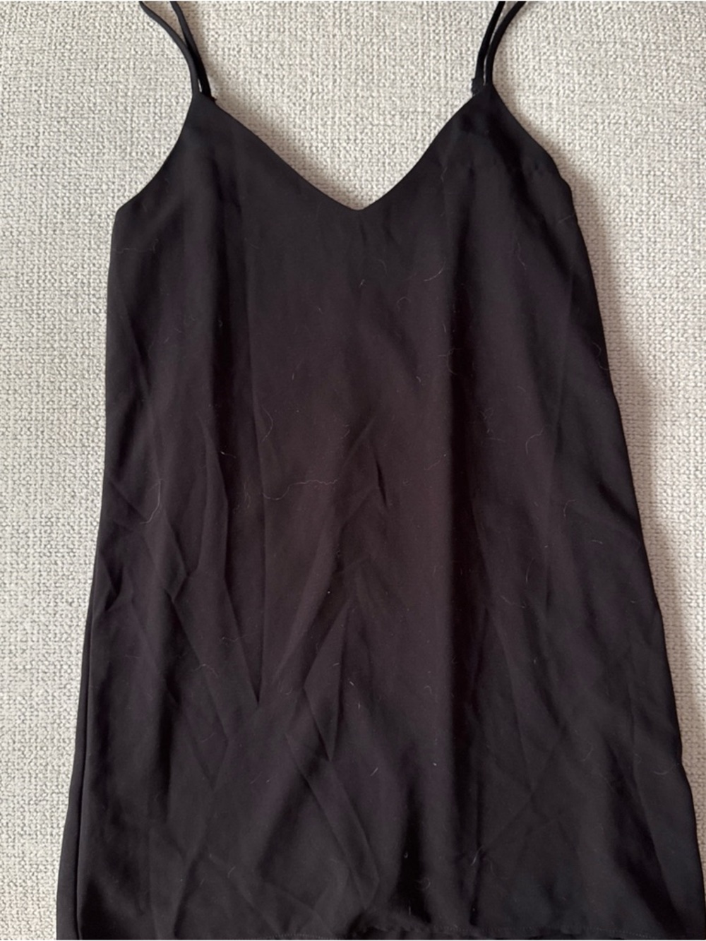 SHEIN Black Spaghetti Strap Mini Dress